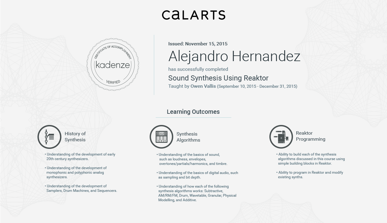 Picture of Certificate of Accomplishment